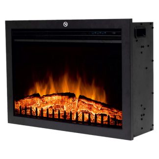 Semineu electric incorporabil, 2 trepte de incalzire 1000 W / 2000 W, efect de flacara reala, oprire automata in caz de supraincalzire Home FKKI 03