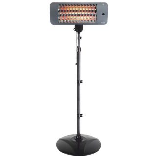 Radiator halogen de exterior, asezare stativ inoxidabil, 3 trepte de incalzire 650 W / 1350 W / 2000 W, protectie IPX4 impotriva stropirii cu apa, in caz de rasturnare se opreste Home FK 272