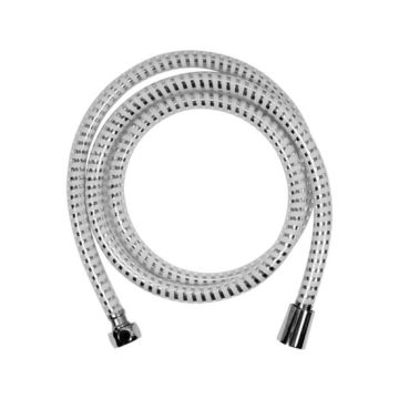 Furtun de duș 2.0m pvc chrome-alb
