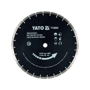 Disc diamantat beton 400x25.4mm,ud/uscat