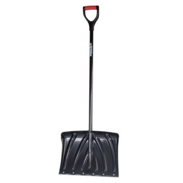 Lopata pentru zapada HECHT 460GT, din plastic, coada otel, dimensiuni 131 x 46 cm, coada de otel