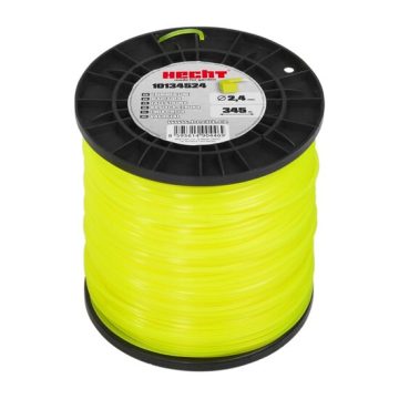 Fir pentru trimmer HECHT 10134524, profil patrat, diametru 2.4 mm, lungime 345 m