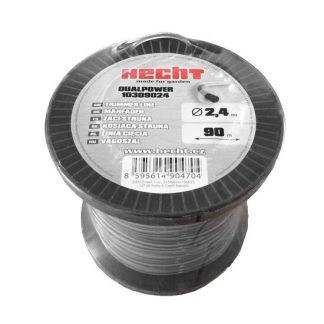 Fir pentru trimmer HECHT 10309024, profil rotund, diametru 2.4 mm, lungime 90 m, cu insertie metalica