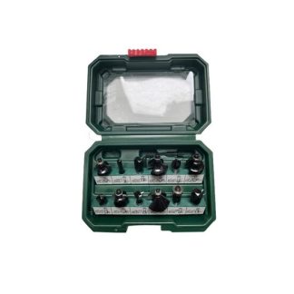 Set 12 biti de frezat HECHT 001795, cutie de depozitare si transport, pentru Hecht 1795