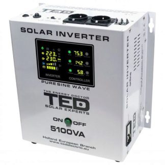 Invertor solar de la 48V la 230V 5100VA/3500W MPPT unda sinusoidala TED003898