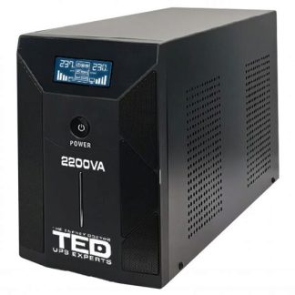UPS 2200VA/1200W LCD Line Interactive AVR 3 schuko 4x7Ah TED Electric TED001610