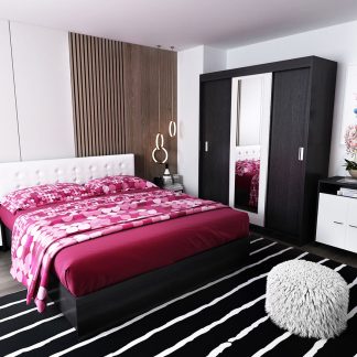 Set Mobila Dormitor Bingo F Tapitat Alb