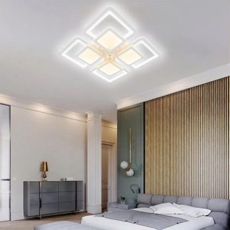 Lustra LED Susan cu telecomanda 104W dimabila alb LL24AL