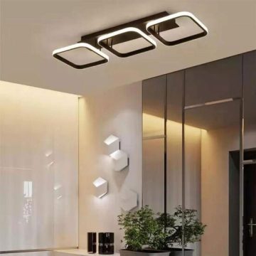 Lustra LED Yumi 60W alb negru LL1580