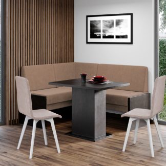 Set Coltar Bucatarie Smart Blur 4/Pal Wenge + Masa + 2 Scaune Rosa Rino 6