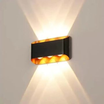 Aplica LED Emmitt 6W auriu negru AT1CT-CH1A-HT2L-FYX01/6BK+GD
