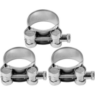 Set 3 cleme zincate cu surub 32-35/20mm Vorel 73793