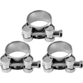 Set 3 cleme zincate cu surub 27-29/18mm Vorel 73791