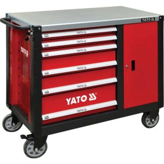 Dulap pentru scule 6+1 compartimente, cu banc de lucru, Yato YT-09002