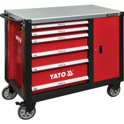 Dulap pentru scule 6+1 compartimente, cu banc de lucru, Yato YT-09002