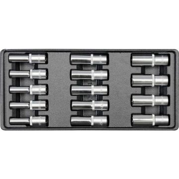 Trusa chei tubulare adanci 1/2" pentru dulap Yato YT-5539