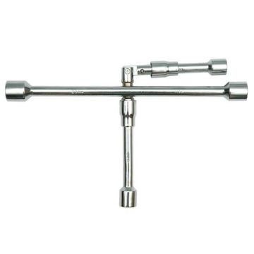 Cheie cruce pentru roti - 2 elemente rabatabile Vorel 57030