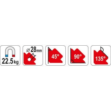 Dispozitiv magnetic fixare pentru sudura Yato YT-0864
