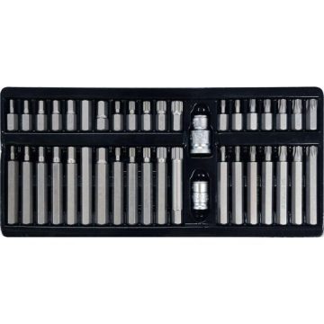 Trusa biți torx, hex și spline 40 piese CrV Yato YT-0400
