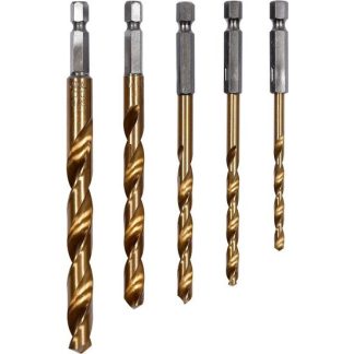 Set 5 burghie titan de 1/4" pentru metal Yato YT-44700