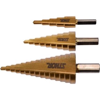 Set 3 burghie in trepte, 4-32 mm titan, Sthor 22616