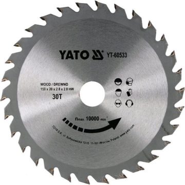 Disc circular pentru lemn 150X30TX20 mm Yato YT-60533