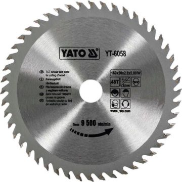 Disc fierastrau wolfra m pentru lemn 160x48x20 Yato YT-6058