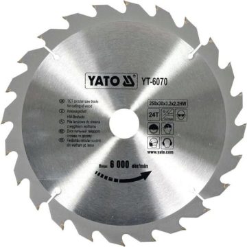 Disc fierastrau circular pentru lemn 250x24x30mm Yato YT-6070