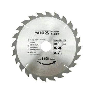 Disc fierastrau circular pentru lemn 200x24x30 Yato YT-6065