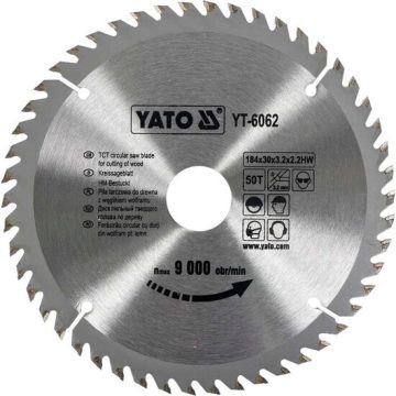 Disc circular lemn 184 x 30 x 3.2 mm 50 dinti Yato YT-6062