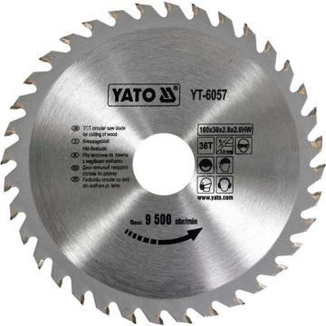 Disc fierastrau wolfra m pentru lemn 160x30 Yato YT-6057
