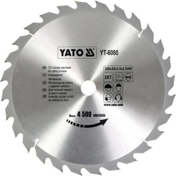 Panza fierastrau circular pentru lemn 350x28x30 Yato YT-6080
