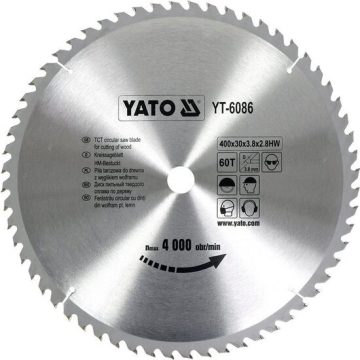 Disc fierastrau circular pentru lemn 400x60x30mm Yato YT-6086
