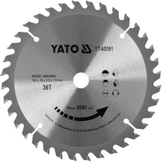 Disc circular pentru lemn 165 x 36t x 16mm Yato YT-60591