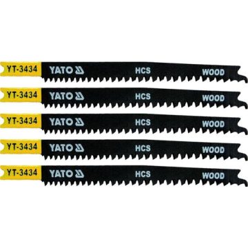 Set lame fierastrau pendular 5 bucati 12-8 tpi Yato YT-3434