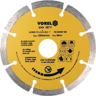 Disc diamantat segmentat 115 mm Vorel 08711