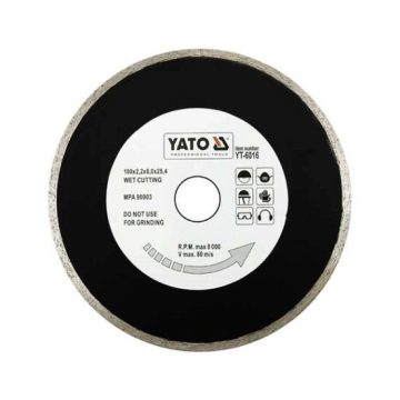 Disc diamanatat pentru ceramica / sticla 180 x 2.2 x 8.0 x 25.4 mm Yato YT-6016