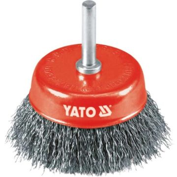 Perie frontala inox pentru bormasina 75 mm Yato YT-4751