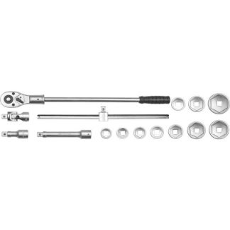 Trusă tubulare + antrenor 3/4", 15 piese Yato YT-1334