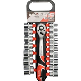 Set tubulare si antrenor 1/2" 19 buc Yato YT-38681