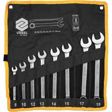 Set 8 chei combinate 8 - 19 mm Vorel 51705