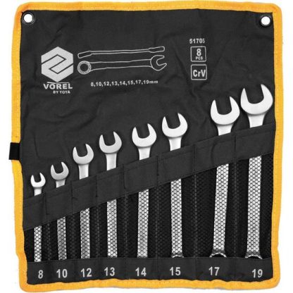 Set 8 chei combinate 8 - 19 mm Vorel 51705