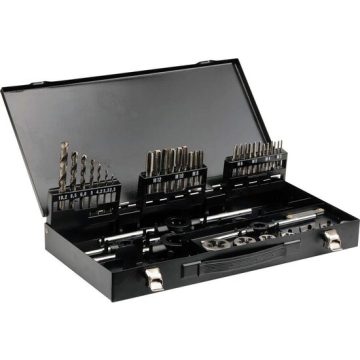 Set tarozi, filiere si burghie HSS m3-12, 44 buc Yato YT-2978