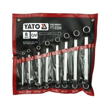 Set 8 chei inelare cu cot 6 - 22 mm Yato YT-0396