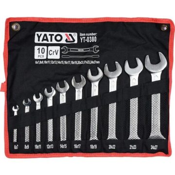 Set 10 chei fixe 6 - 27 mm Yato YT-0380