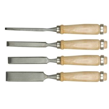 Set 4 dalti maner lemn 6-24 mm Vorel 25500