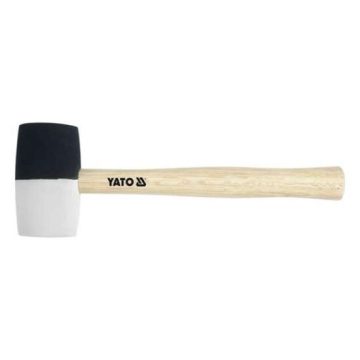 Ciocan din cauciuc cu coada din lemn 370g Yato YT-4602