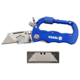 Cutter rabatabil cu 5 rezerve 61 x 19 mm Vorel 76526