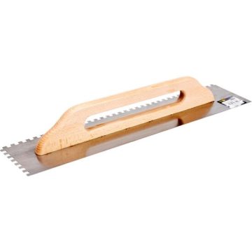Gletiera inox crestata 128 x 580 mm, 8 x 8 mm Vorel 06690