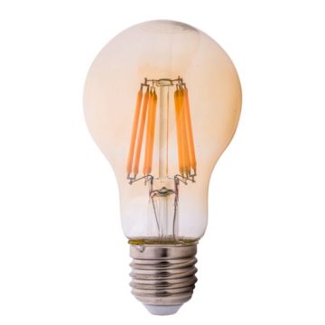 Bec LED EVO17 Filament A60 8W E27 2200K Auriu
